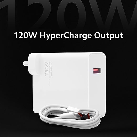 Mi Xiaomi 120W HyperCharge Adapter Combo|Laptops, Tablets & Mobile Charger|(Adapter + USB to Superfast 6A Type C Cable)|Compatible with Redmi Note 12 Series, Mi 11 Hyper Charge, Mi 11T & Mi 12pro Mi Xiaomi 120W HyperCharge Adapter Combo|Laptops, Tablets & Mobile Charger|(Adapter + USB to Superfast 6A Type C Cable)|Compatible with Redmi Note 12 Series, Mi 11 Hyper Charge, Mi 11T & Mi 12pro